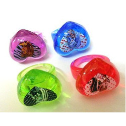 Anéis Monster High Luxo 4 unidades