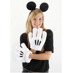 Luvas e Tiara do Mickey Mouse Disney Clássica
