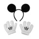 Luvas e Tiara do Mickey Mouse Disney Clássica