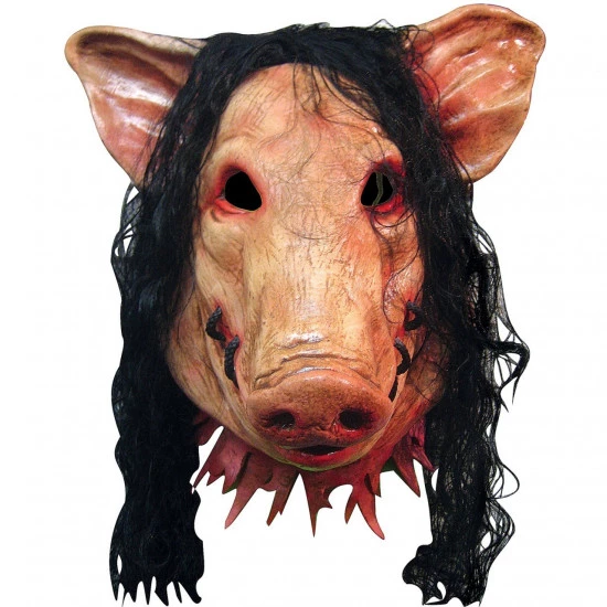Máscara Billy de Jogos Mortais Saw Jigsaw Pig Porco Adulto