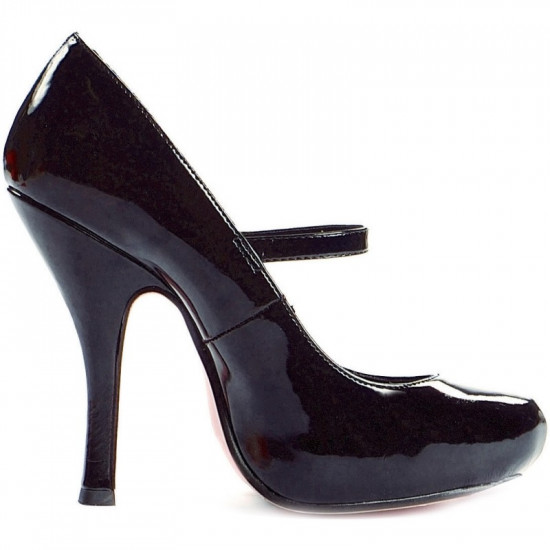 Sapato Alto Adulto Feminino Babydoll Preto