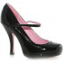 Sapato Alto Adulto Feminino Babydoll Preto