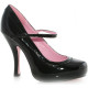 Sapato Alto Adulto Feminino Babydoll Preto