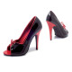 Sapato Alto Adulto Preto Vermelho Sapato Alto Adulto Preto Vermelho