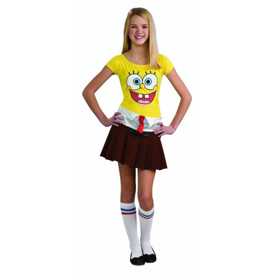 Fantasia Bob Esponja Adolescente Luxo