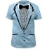 Camiseta Smoking Azul