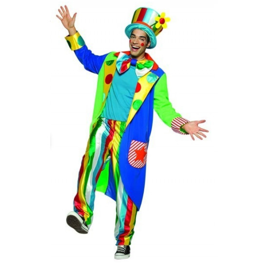 Fantasia Adulto Masculina Palhaço Casaco Longo Fantasia Adulto Masculina Palhaço Casaco Longo