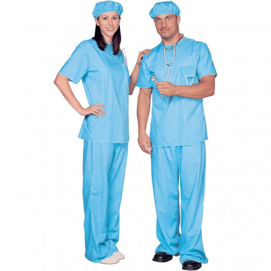Fantasia Adulto Médico Doutor Cirurgião Fantasia Adulto Médico Doutor Cirurgião