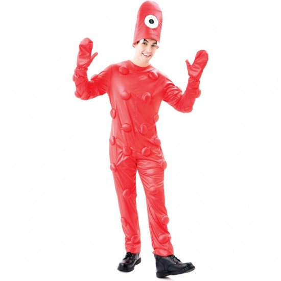 Fantasia Adulto Muno o Cíclope Vermelho Yo Gabba Gabba