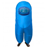Fantasia Among Us Impostor Azul Adulto   