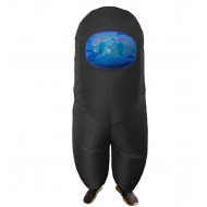 Fantasia Among Us Impostor Preto Adulto   