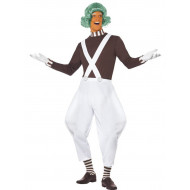 Fantasia Anões Oompa Loopas Fabrica de Chocolate Adulto