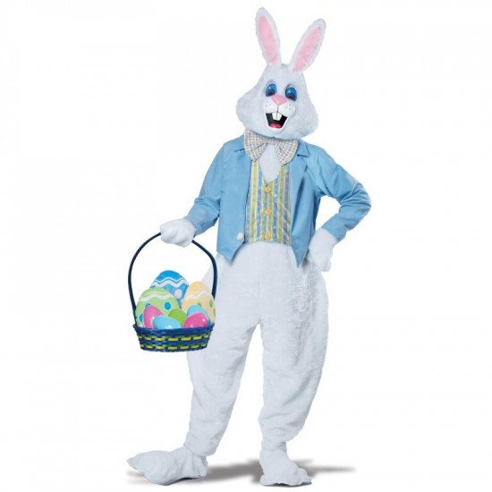 Fantasia Coelho da Pascoa Azul Adulto Luxo Fantasia Coelho da Pascoa Azul Adulto Luxo