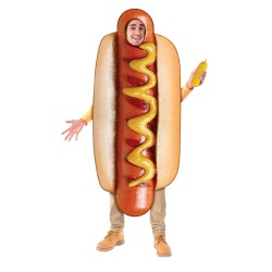 Fantasia Hot Dog Cachorro Quente Luxo Adulto Fantasia Hot Dog Cachorro Quente Luxo Adulto