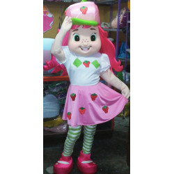 Fantasia Mascote Adulto Moranguinho Luxo