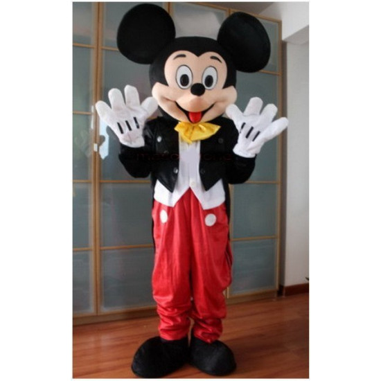 Fantasia Mascote Mickey Mouse Super Luxo