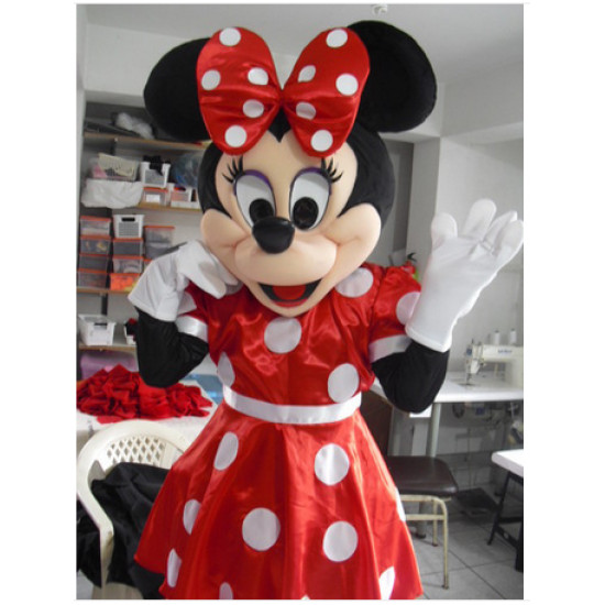 Fantasia Mascote Minnie Super Luxo Fantasia Mascote Minnie Super Luxo