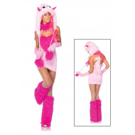 Fantasia Monstro Feroz Pink Adulto Feminino