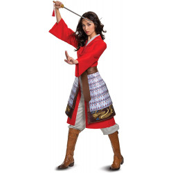 Fantasia Mulan Brilhante Clássica Adulto Super Luxo