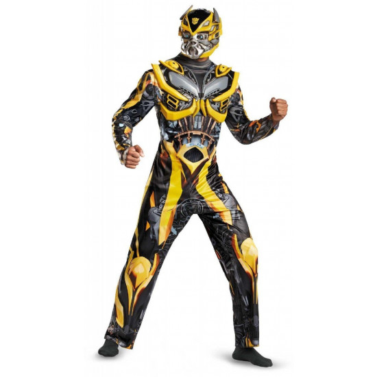 Fantasia Transformers 4 A Era da Extinção Bumblebee Luxo Adulto Fantasia Transformers 4 A Era da Extinção Bumblebee Luxo Adulto