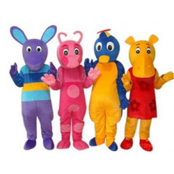 Mascote Backyardigans Adulto Pablo Uniqua Tasha Austin