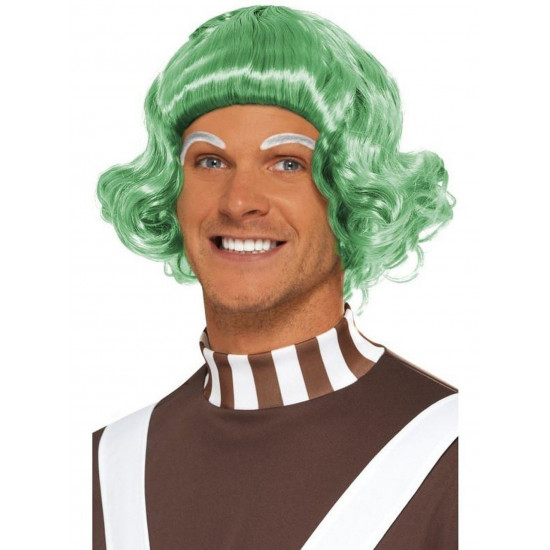 Peruca Anões Oompa Loopas Fabrica de Chocolate Adulto Peruca Anões Oompa Loopas Fabrica de Chocolate Adulto