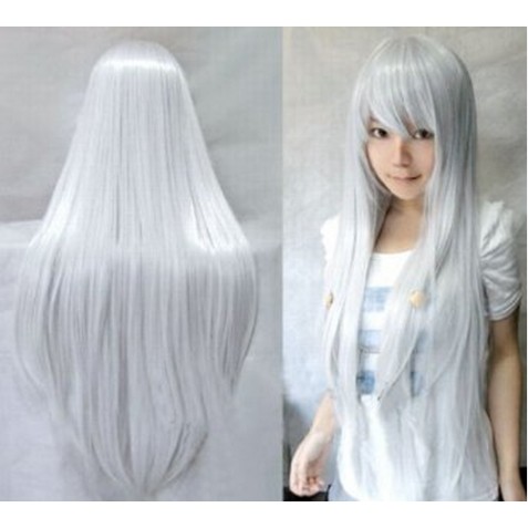 Peruca Branco Prateada Ondulada Cosplay Peruca Branco Prateada Ondulada Cosplay