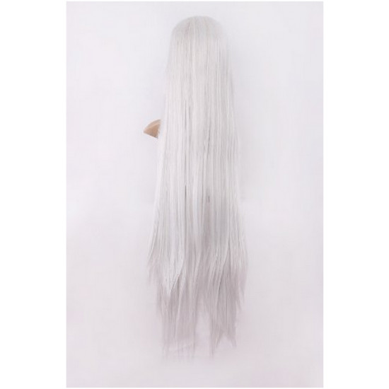 Peruca Branco Prateada Ondulada Cosplay