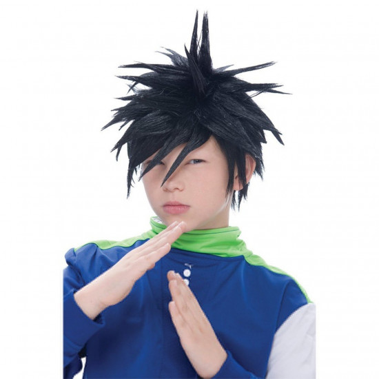 Peruca Cosplay Arrepiada Preta