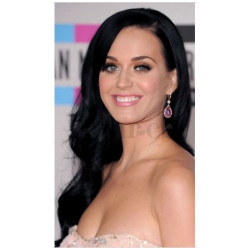 Peruca Katy Perry Celebridade Morena Cabelo Humano Remy