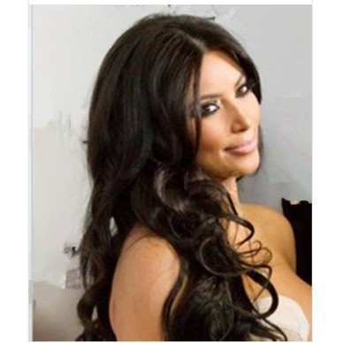Peruca Kim Kardashian Celebridade Morena Cabelo Humano Remy Peruca Kim Kardashian Celebridade Morena Cabelo Humano Remy