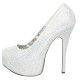 Sapato Adulto Meia Pata Branco Super Luxo 