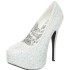 Sapato Adulto Meia Pata Branco Super Luxo 