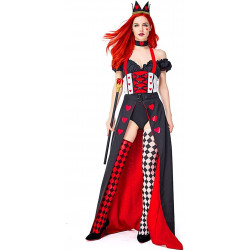 Fantasia Rainha de Copas Adulto Luxo Nova