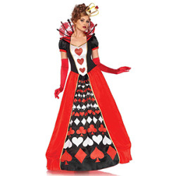 Fantasia Rainha de Copas Luxo Adulto