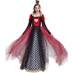 Fantasia Rainha de Copas Luxo Adulto Fancy