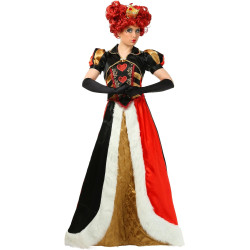 Fantasia Rainha de Copas Luxo Ouro Adulto