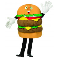 Mascote Hambúrguer Adulto