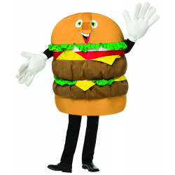 Mascote Hambúrguer Adulto