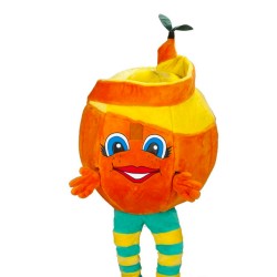 Mascote Laranja Aduto Mascote Laranja Aduto