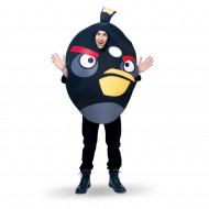 Fantasia Angry Bird Preto Adulto