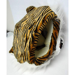 Cabeça Capacete Máscara Tigre Pelúcia Luxo