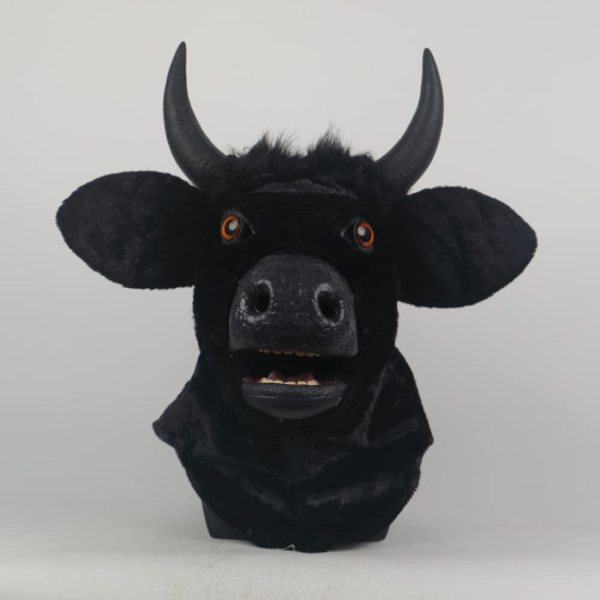 Cabeça Máscara Vaca Mascote Luxo Cabeça Máscara Vaca Mascote Luxo