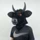 Cabeça Máscara Vaca Mascote Luxo Cabeça Máscara Vaca Mascote Luxo