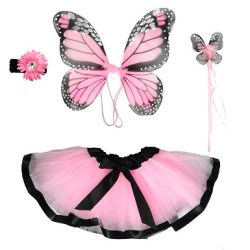 Fantasia Borboleta Rosa Infantil Luxo Fantasia Borboleta Rosa Infantil Luxo