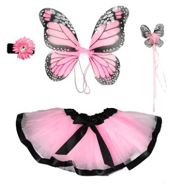 Fantasia Borboleta Rosa Infantil Luxo Fantasia Borboleta Rosa Infantil Luxo