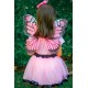 Fantasia Borboleta Rosa Infantil Luxo