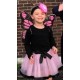 Fantasia Borboleta Rosa Infantil Luxo