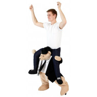 Fantasia de Montar Urso de Terno Me Carregando Adulto