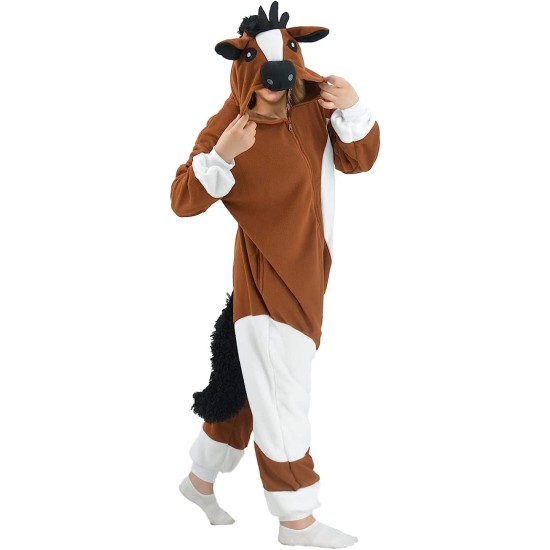 Fantasia Macacão Cavalo Adulto Luxo